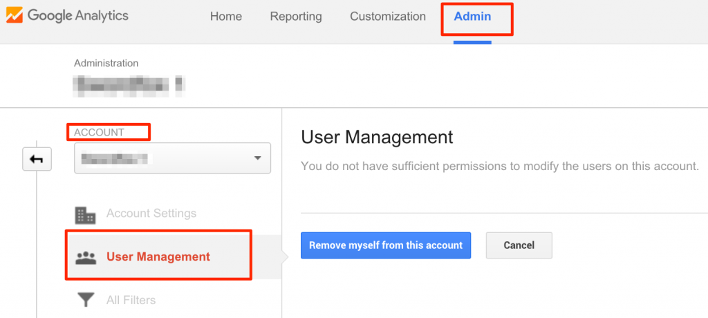 Google Analytics Administrator Access